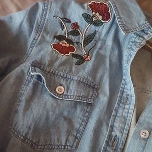 Embroidered Jean Shirt